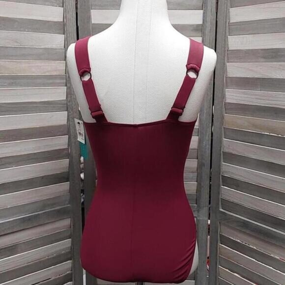 Women's Asymmetrical Shoulder One Piece Swimsuit | Aqua Green | Small - Picture 6 of 13